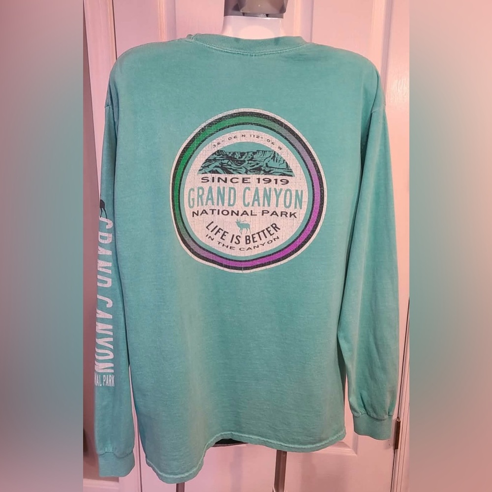 Mint green Long Sleeve Grand Canyon Shirt - Picture 2 of 11